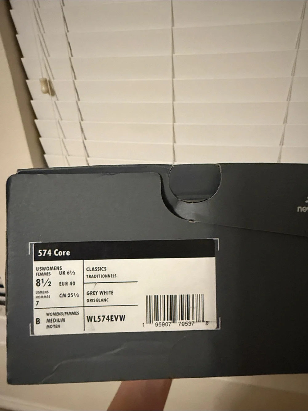 New Balance Women's Sneakers in Light Gray and White
